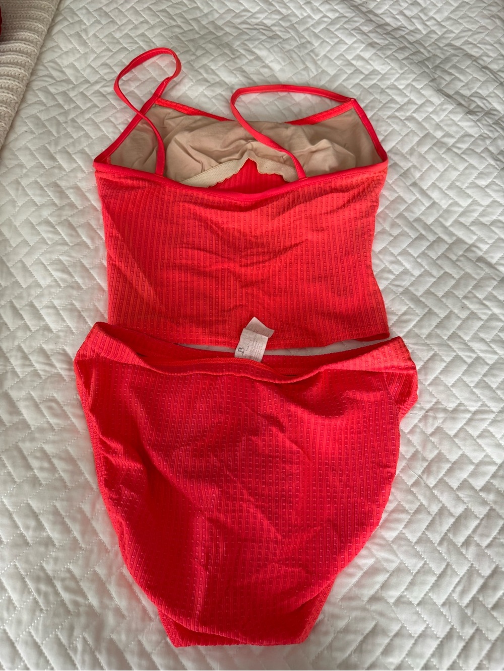 Bold Colored Women's Two-Piece Tankini Set - Picture 2 of 3